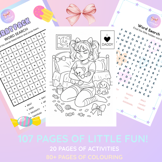LittleAF Scribble & Giggle Activity Book